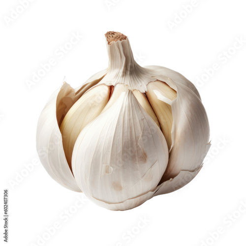Garlic isolated on white background