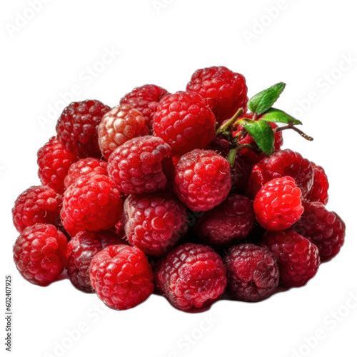 Delicious Raspberries Isolated
