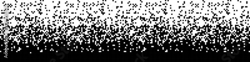 Obraz na płótnie Pixel pattern. Vector seamless background. Abstrac glitch texture design. Retro geometric illustration. Game wallpaper. Simple repeat. Gradient from black to white. Falling Pixels w salonie