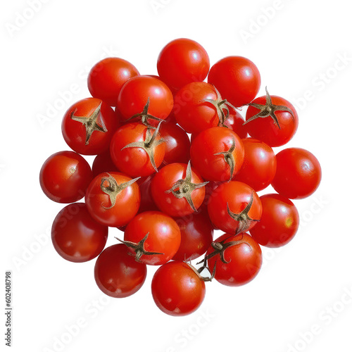 A  group  of  fresh  ripe  cherry  tomatoes