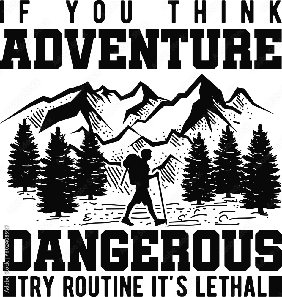 Obraz premium Adventure T-Shirt Design Bundle,