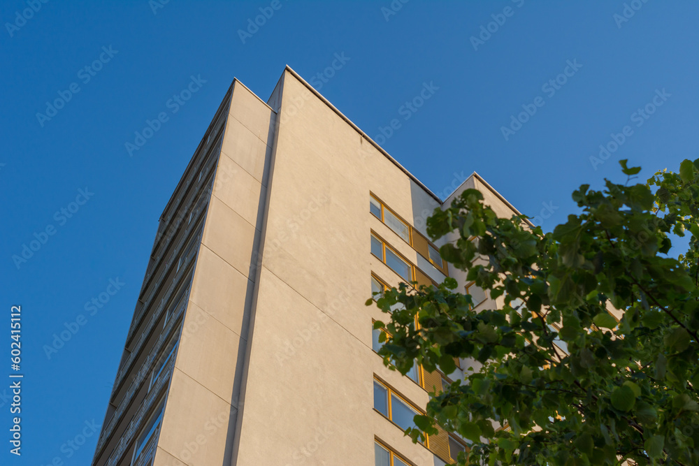 Modern apartment building in northern Gothenburg. Modern apartment building in northern Gothenburg.