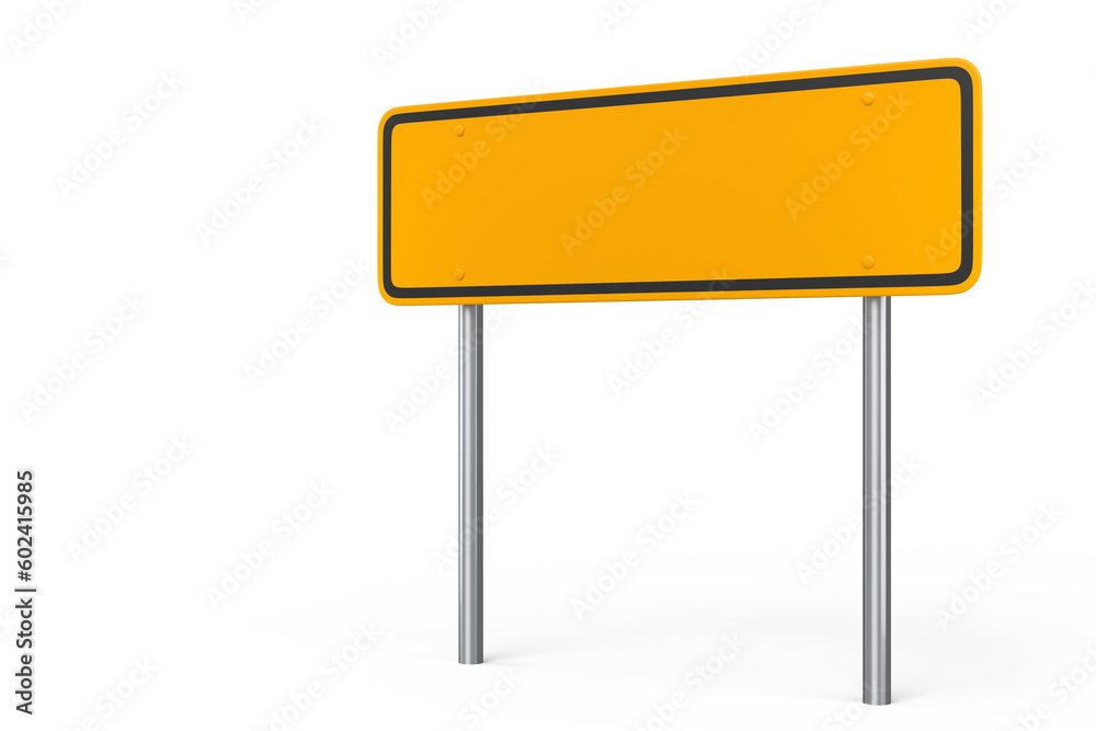 Road traffic signs on pole isolated on white background. Road traffic signs on pole isolated on white background.