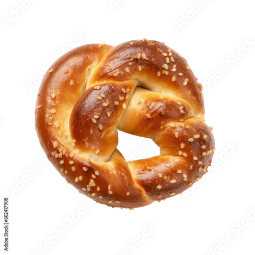 Pretzel isolated on white background