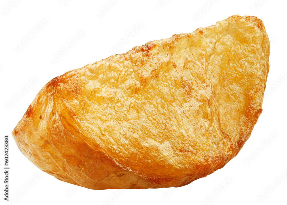 fried Potato wedges, isolated on white background, full depth of field fried Potato wedges, isolated on white background, full depth of field