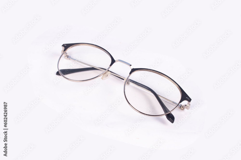 beautiful study glasses isolated on white background beautiful study glasses isolated on white background