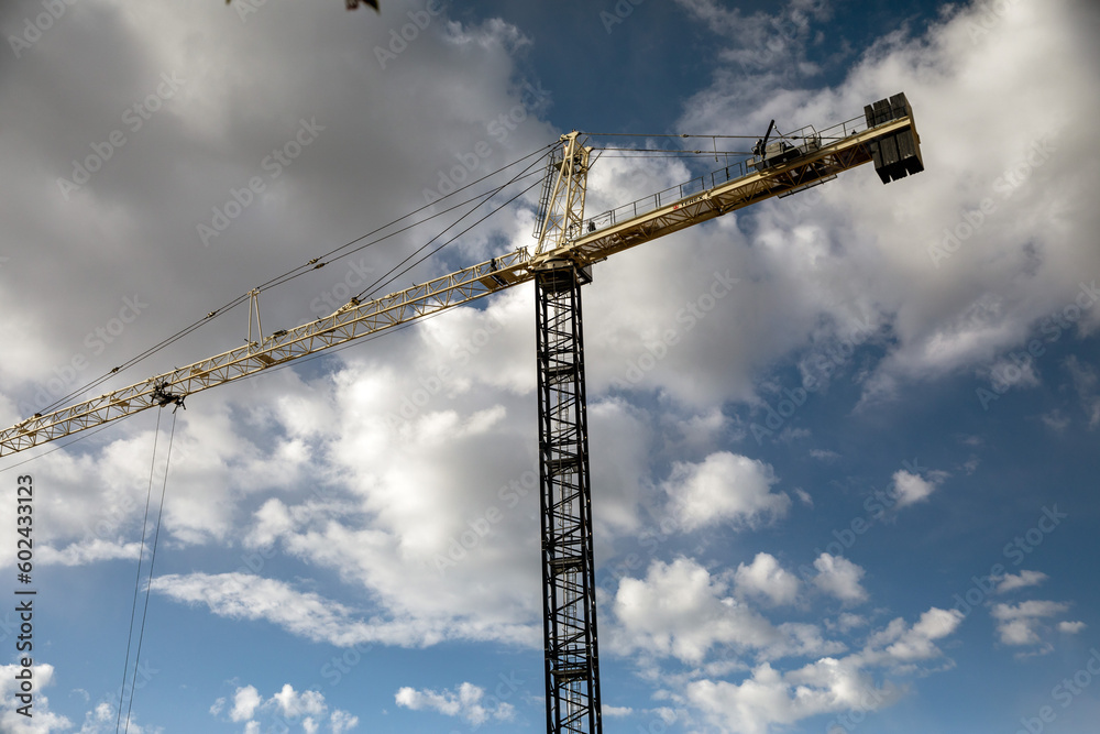 construction crane against sky