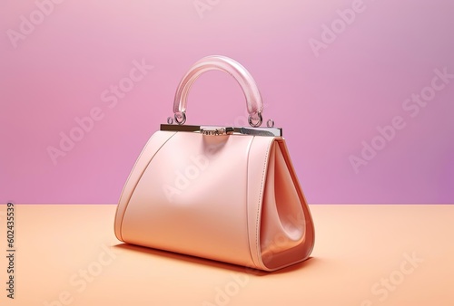 the maryjane bag on a pink background, generative ai