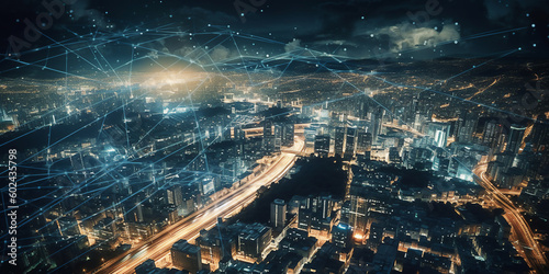 time lapse city, tech, big data
