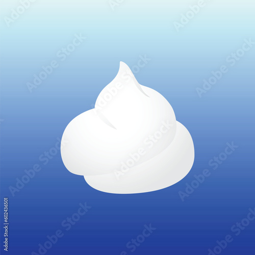 Shaving foam. Vector drawing. Element for your design.
