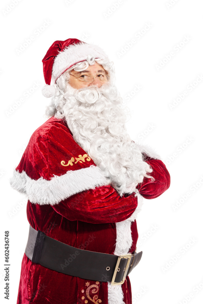 santa claus studio portrait on white background santa claus studio portrait on white background