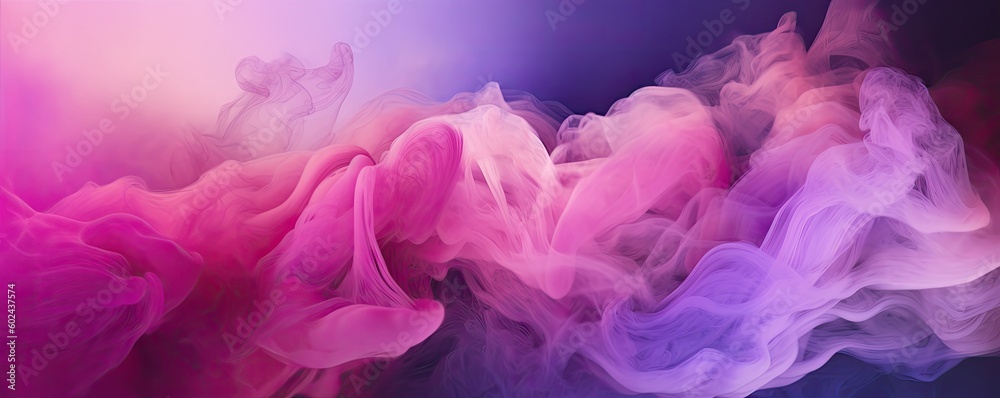 Ink water or haze texture of pink magenta shiny glitter steam cloud blend on abstract color mist art background. AI generative Ink water or haze texture of pink magenta shiny glitter steam cloud blend on abstract color mist art background. AI generative