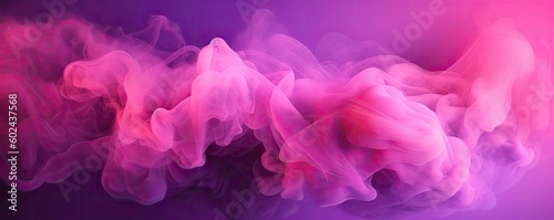 Ink water or haze texture of pink magenta shiny glitter steam cloud blend on abstract color mist art background. AI generative