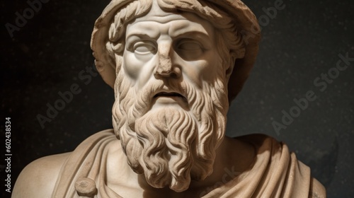 Ancient Greece Plato. AI generated © ArtStage