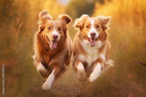 golden retriever running