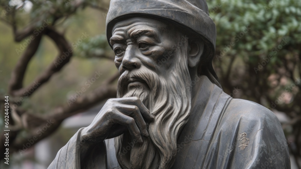 Chinese philosopher. AI generated Chinese philosopher. AI generated