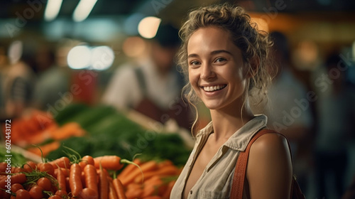 young adult woman in superm...