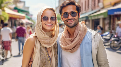 young adult woman and man a...
