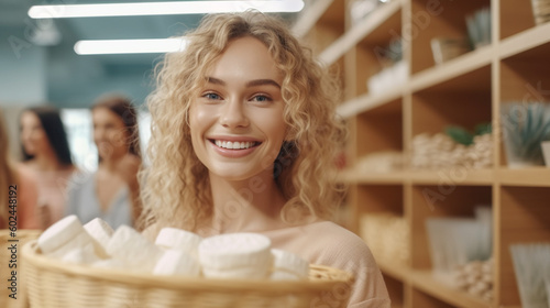 young adult woman in superm...