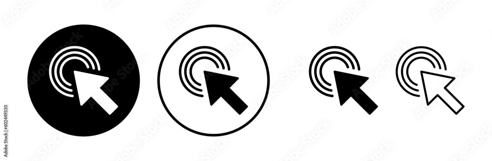 Click icon vector. cursor icon vector. pointer sign Click icon vector. cursor icon vector. pointer sign
