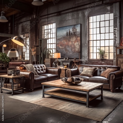 Industrial Rustic Haven: Embracing the Charm of Raw Elegance