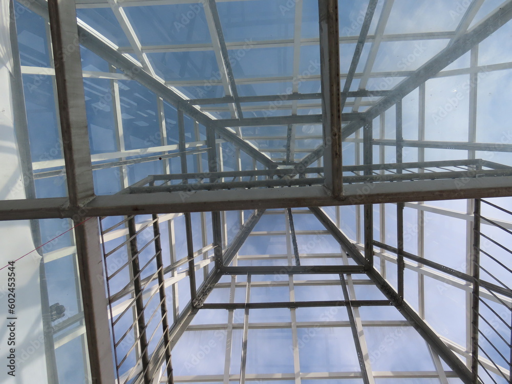 glass roof of building glass roof of building
