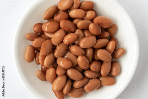Fotografie Canned Pinto Beans in a Bowl