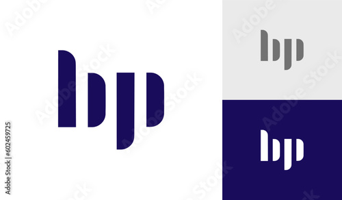 Letter BP initial monogram logo design photo