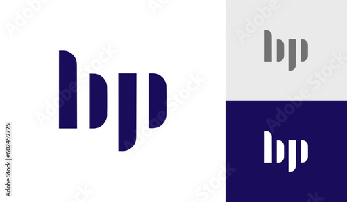 Valokuva Letter BP initial monogram logo design
