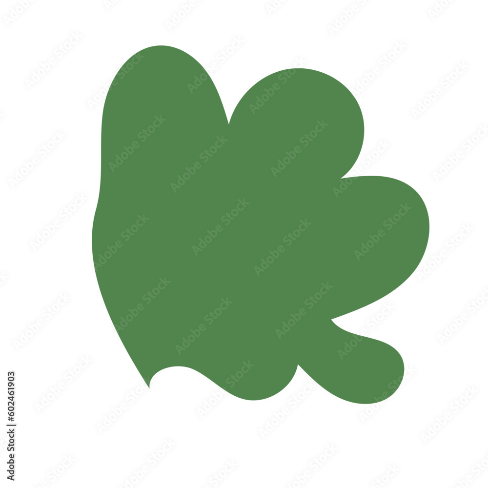 Fototapeta premium Green Abstract Shapes Vectors