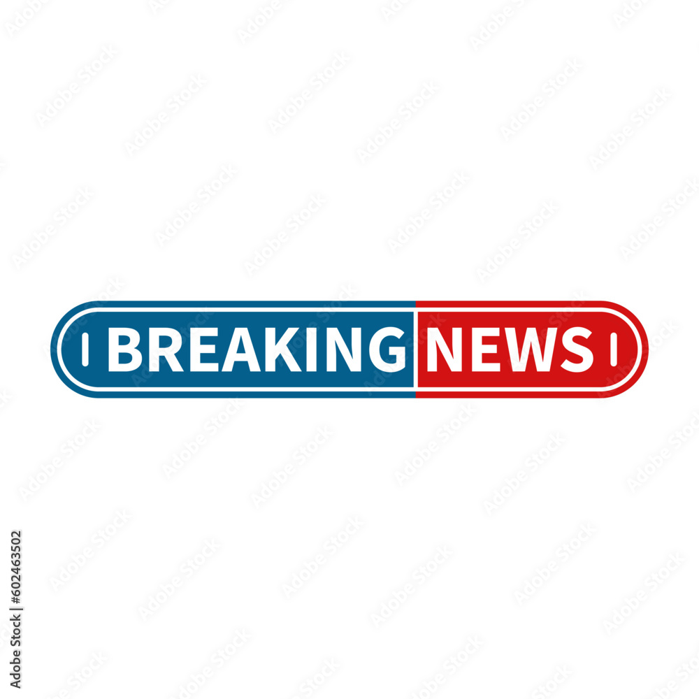 Breaking News In Blue Red Colour And Rounded Rectangle Shape With White Line For News Report
Breaking News In Blue Red Colour And Rounded Rectangle Shape With White Line For News Report