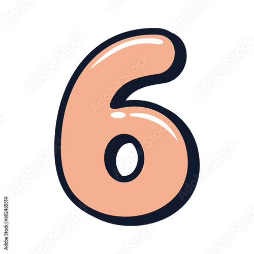 Number 6 Vector