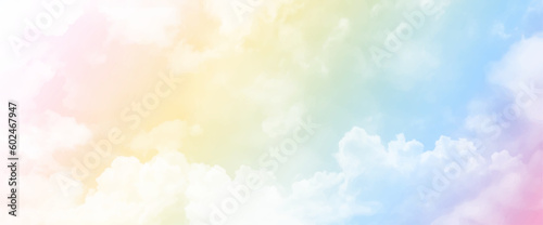 Clouds and bright pastel sky