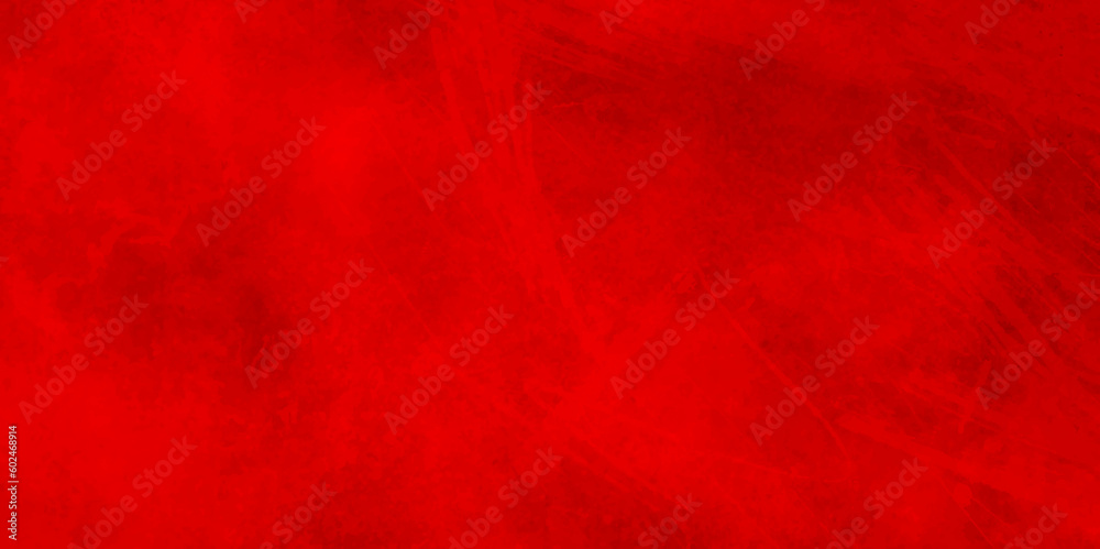 Red in grunge style for portraits, posters. Grunge textures backgrounds. Abstract grunge cracked concrete wall. - obrazy, fototapety, plakaty 