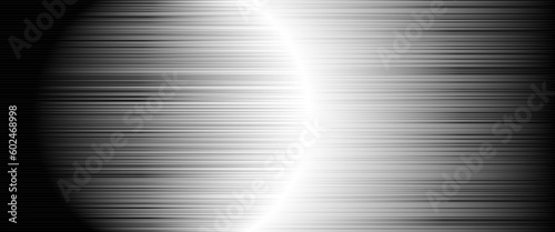 Black and white abstract glitch moon.