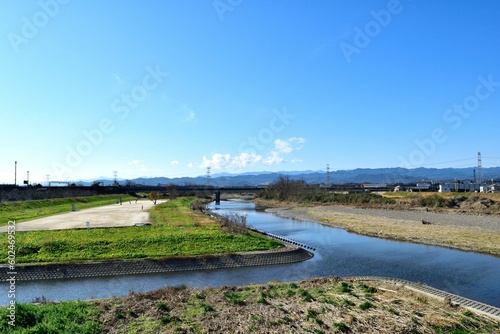 【埼玉県坂戸市】高麗川河川敷 高麗川橋方面