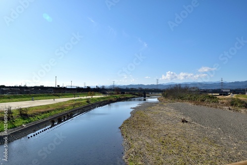 Wallpaper Mural 【埼玉県坂戸市】高麗川河川敷 高麗川橋方面 Torontodigital.ca