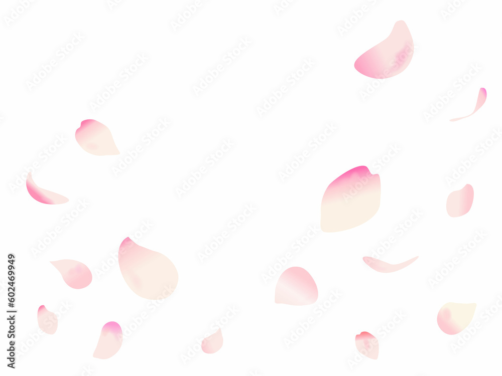 桜の花びら舞う背景 桜の花びら舞う背景
