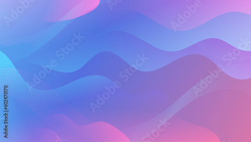 Abstract Blue and Purple liquid background. Modern background design. gradient color. Dynamic Waves. Fluid shapes composition. Fit for website  banners  wallpapers  brochure  posters