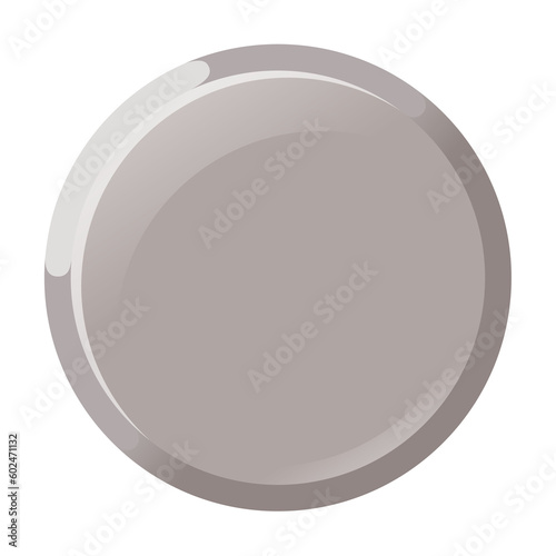 Stone or metal button for the graphic resource for games, websites, applications, or others.
