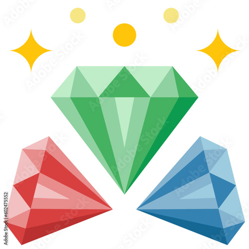 diamond flat icon