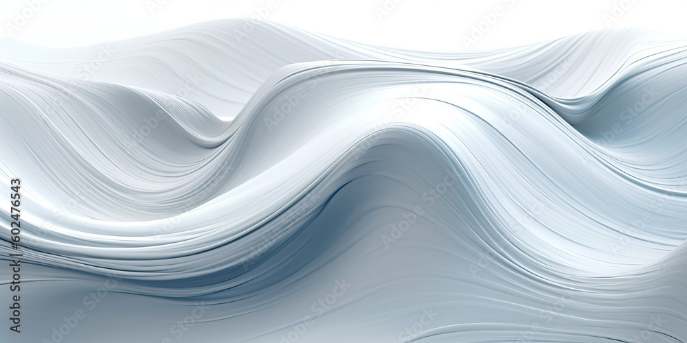 Fototapeta premium Abstract white swirling background, generative ai