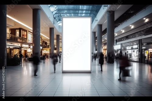 Blank digital signage scree...