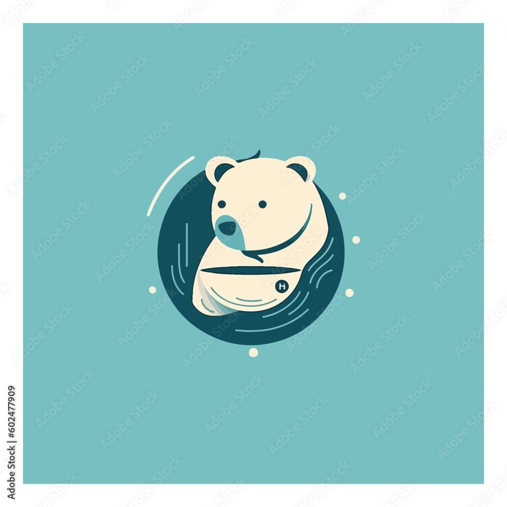 bear icon for coffee shop logo 