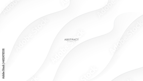 white abstract papercut minimalist background