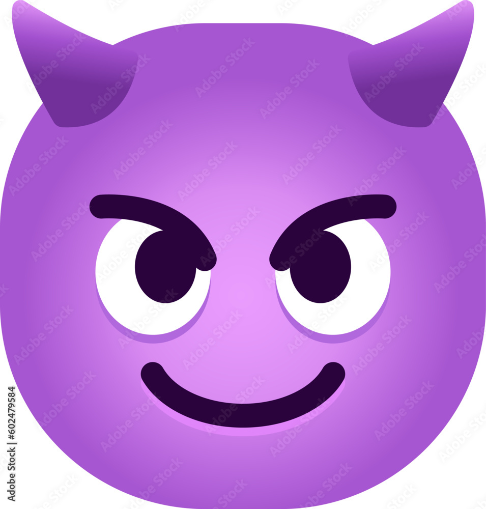  Smiling Face with Horns emoji