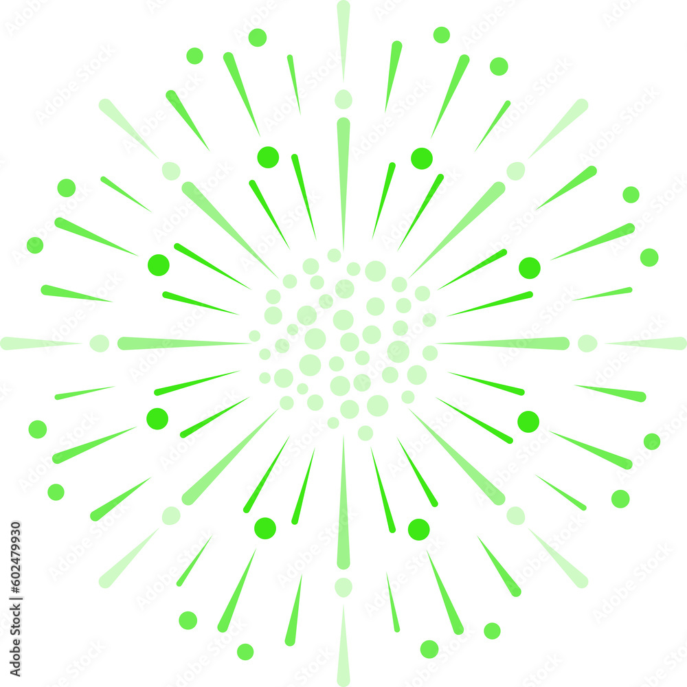 Obraz premium Abstract firework isolated on transparent background.