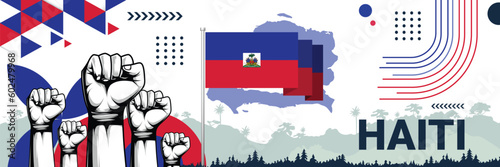 Φωτογραφία Celebrate Haiti independence in style with bold and iconic flag colors