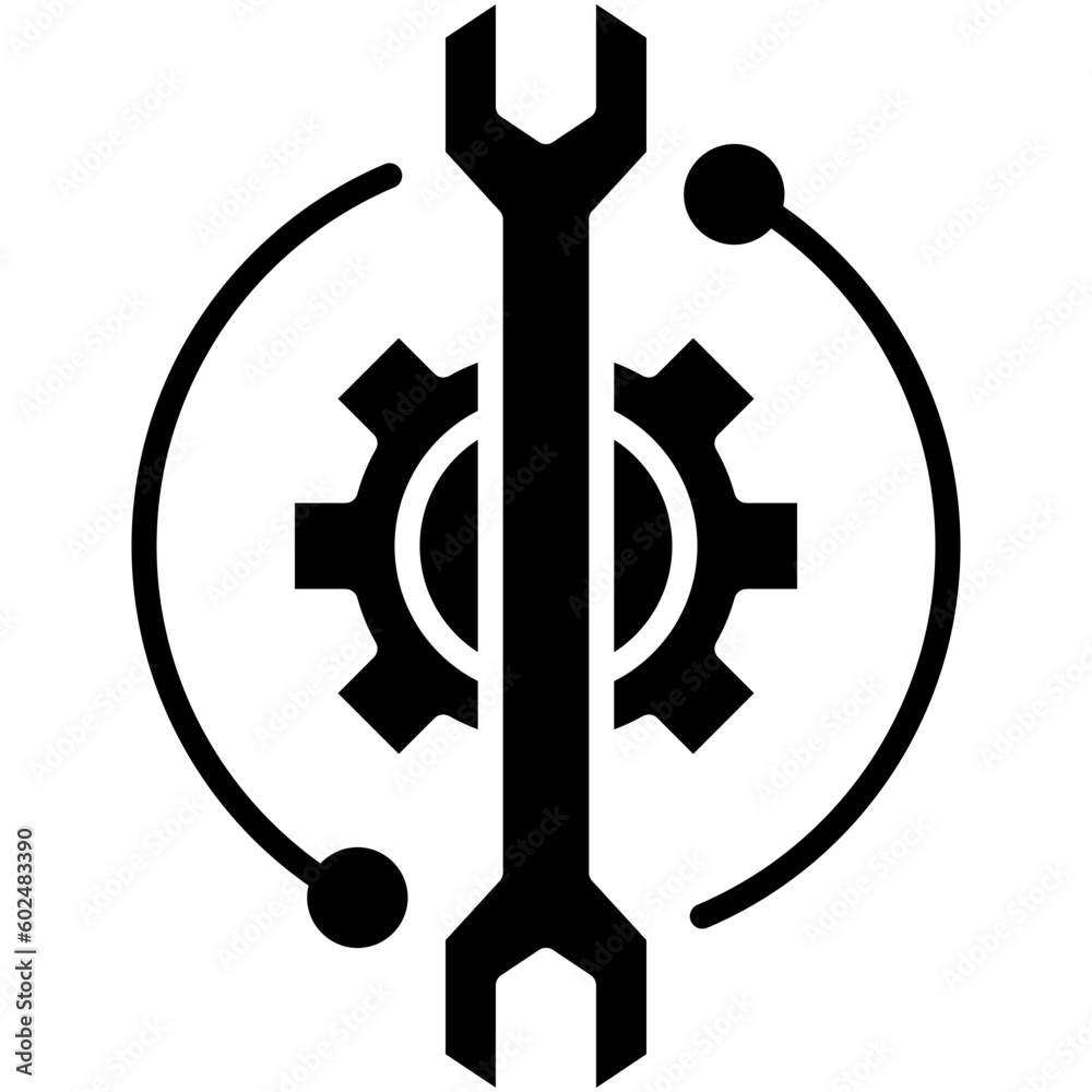 Technical Support Icon. Customer Help Service Symbol Stock Illustration. Vector Solid Icons For UI Web Design And Presentation Technical Support Icon. Customer Help Service Symbol Stock Illustration. Vector Solid Icons For UI Web Design And Presentation
