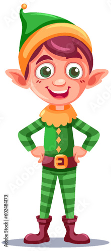 Cute Elf Cartoon Character Vector